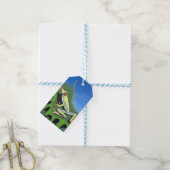 Kikker van de klimboom cadeaulabel (Met Touw)