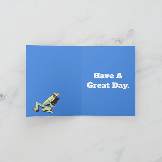 Kikker van de klimboom kaart (Binnen)