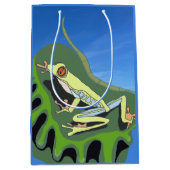 Kikker van de klimboom medium cadeauzakje (Voorkant)