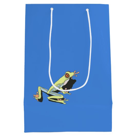 Kikker van de klimboom medium cadeauzakje (Achterkant)