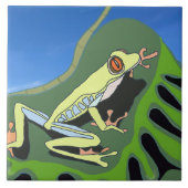 Kikker van de klimboom tegeltje (Voorkant)