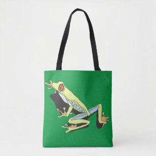 Kikker van de klimboom tote bag