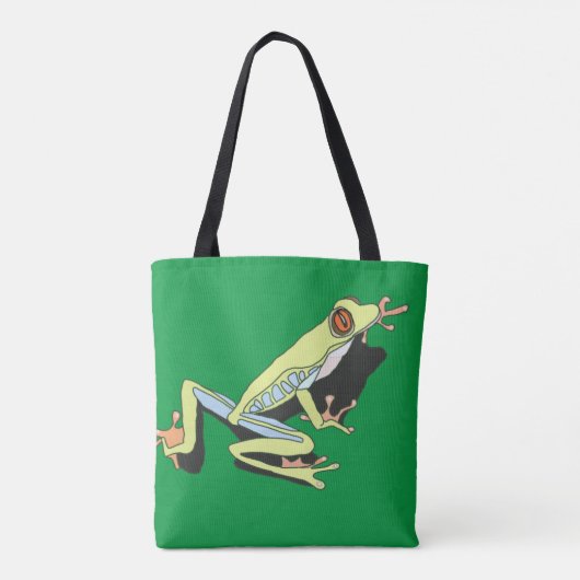 Kikker van de klimboom tote bag (Achterkant)
