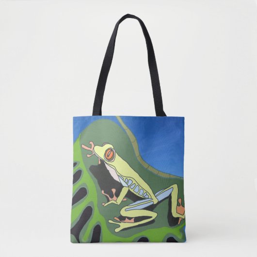 Kikker van de klimboom tote bag (Voorkant)
