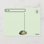 Kikker van de oversteekplaats op het Oranje leder  Briefkaart (Achterkant)