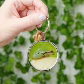 Kikker van de Pacifische pekel op de zomerpomp Sleutelhanger (Hand)