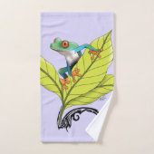 Kikker van de rode oogboom bad handdoek (Handdoek)