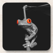 Kikker van de rode oogboom bier onderzetter (Voorkant)