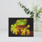 Kikker van de rode oogboom briefkaart (Staand voorkant)