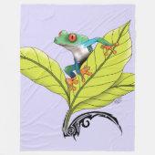 Kikker van de rode oogboom fleece deken (Voorkant)