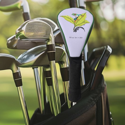 Kikker van de rode oogboom golfheadcover