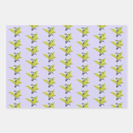 Kikker van de rode oogboom inpakpapier vel (Voorkant 2)