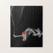 Kikker van de rode oogboom legpuzzel (Verticaal)
