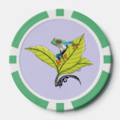 Kikker van de rode oogboom poker chips (Voorkant)