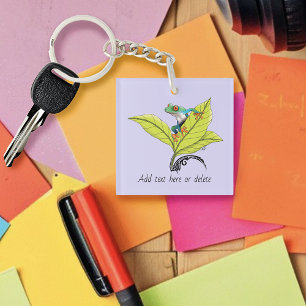 Kikker van de rode oogboom sleutelhanger