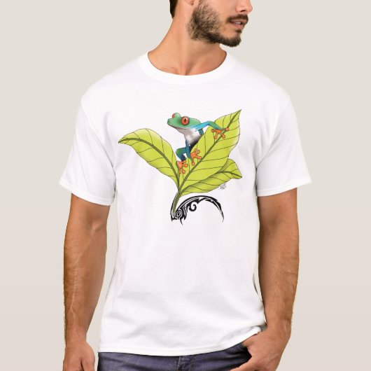 Kikker van de rode oogboom t-shirt (Voorkant)