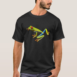 Kikker van de rode oogboom t-shirt