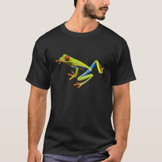 Kikker van de rode oogboom t-shirt