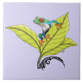 Kikker van de rode oogboom tegeltje (Voorkant)