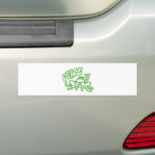 Kikker van de vrede bumpersticker (Op auto)