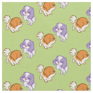Kikker van Kawaii Puppies Japanse Chin Stof