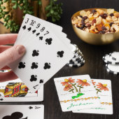Kikker van paddenstoel pokerkaarten (Insitu)