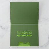 Kikker | van Peekaboo GROOT Wenskaart Kaart (Binnen)