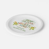 Kikker Verjaardagsfeest Jongen Meisje Peuter Kinde Papieren Bordje (Gekanteld)