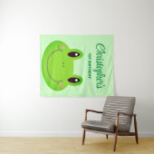 Kikker verjaardagsfeestje kinderslinger wandkleed (In Situ (horizontaal))