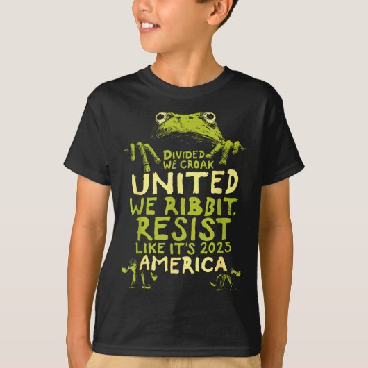 Kikker verzet schattig grappig t-shirt (Voorkant)