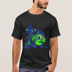 Kikker vissen op paddestoel - Grappige cottagecore T-shirt