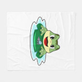Kikker Vliegt Fleece Deken (Voorkant (Horizontaal))