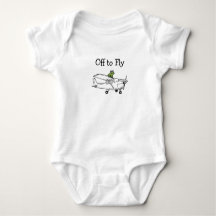 Kikker vliegt in vliegtuig gepersonaliseerde babyj