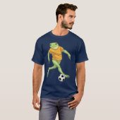 Kikker Voetballer Voetbal T-shirt (Voorkant volledig)