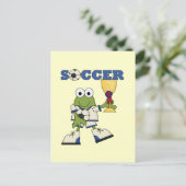 Kikker-voetoverhemden en -cadeautjes briefkaart (Staand voorkant)