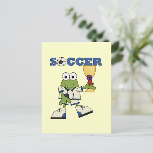 Kikker-voetoverhemden en -cadeautjes briefkaart (Staand voorkant)