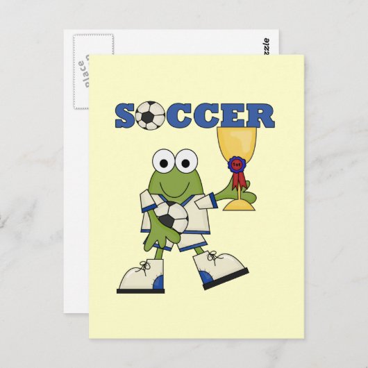 Kikker-voetoverhemden en -cadeautjes briefkaart (Voorkant / Achterkant)