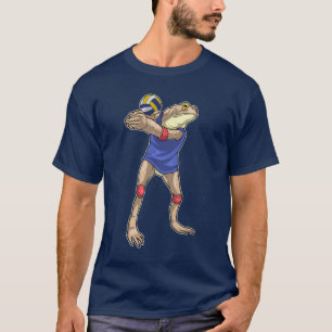 Kikker Volleybal speler Volleybal T-shirt