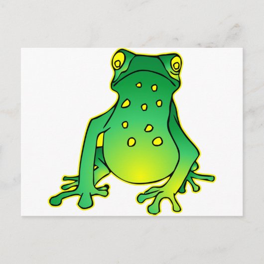 Kikker voor de kotelboom briefkaart (Voorkant)