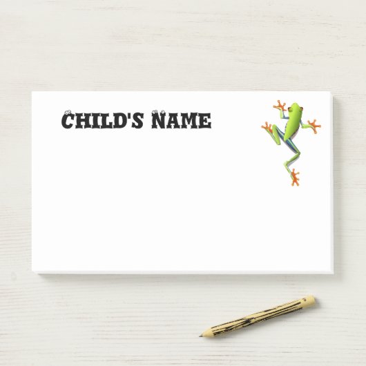 Kikker voor de kotelboom post-it® notes (Op bureau)