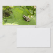 Kikker voor grijze bomen visitekaartje (Voorkant / Achterkant)