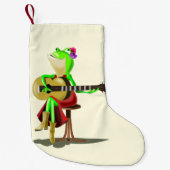 Kikker voor kerststaart met gitaar - Fun Kleine Kerstsok (Voorkant)