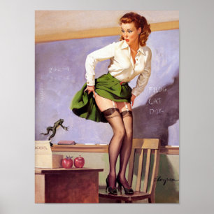 Kikker voor leraar poster