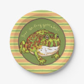 kikker voor paarden, onkikkervistabel papieren bordje (Voorkant)