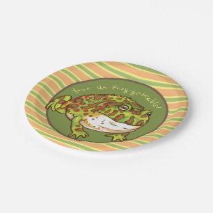 kikker voor paarden, onkikkervistabel papieren bordje