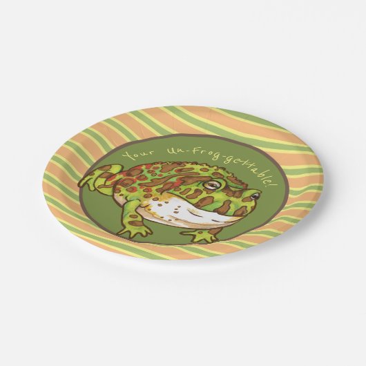 kikker voor paarden, onkikkervistabel papieren bordje (Gekanteld)