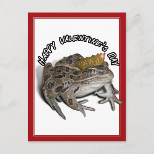 Kikker voor Valentijnsdag Feestdagenkaart