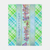 Kikker voor winkelboekje fleece deken (Voorkant)