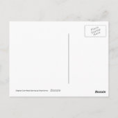 Kikker voor zwarte en rode bomen briefkaart (Achterkant)