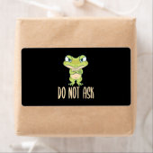 Kikker vraagt het niet etiket (Insitu)